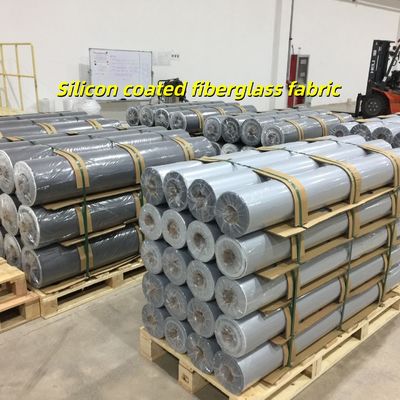 Tissu de fibre de verre enduit de silicone ignifuge avec isolation thermique et résistance à la corrosion pour la prévention des incendies