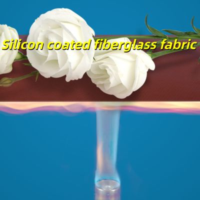 Tissu de fibre de verre enduit de silicone double face avec d'excellentes propriétés d'isolation et de conductivité thermique