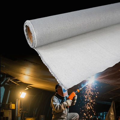 Fireproof Welding Cloth PU Coated Fiberglass Fabric with Double Side PU Coating Oil and Solvent Resistant in 1m to 1.55m Width