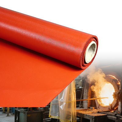 Double Sided Fireproof Silicone Fiberglass Cloth with 1 / 1.2 / 1.5 meter Width and 50 m / 100 m Roll Length