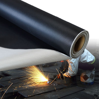 Double Sided Grey Color Alkali Free Silicone Coated Fiberglass Fabric Fireproof Silicone Coated Fiberglass Cloth