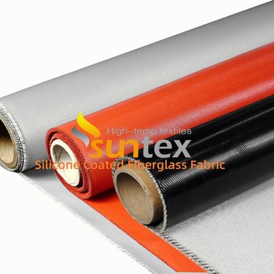 Fireproof Silicone Coated Fiberglass Fabric with High Temperature Resistance and Waterproof Properties