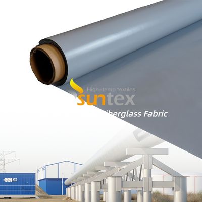 Fireproof Silicone Coated Fiberglass Fabric with Water Repellent and Anti-Corrosive Properties in 50 m / 100 m Roll Length