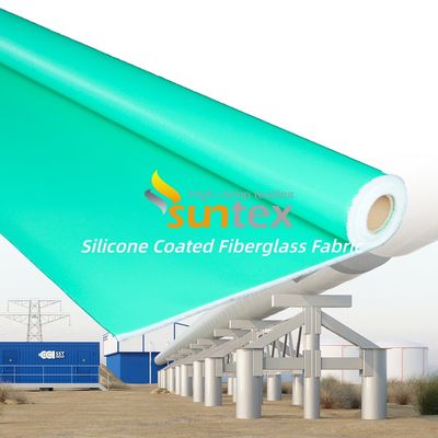 Silicone Coated Fiberglass Fabric with Temperature Resistance -50C to 500C, 400 g/sqm Weight, and 0.3 mm Thickness