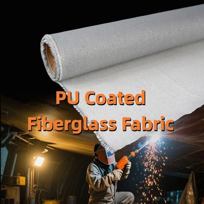 Dual-Coated (Silica + Heavy-Duty PU) Fiberglass Fabric | 460 g/sqm, 0.41 mm | For Welding Protection