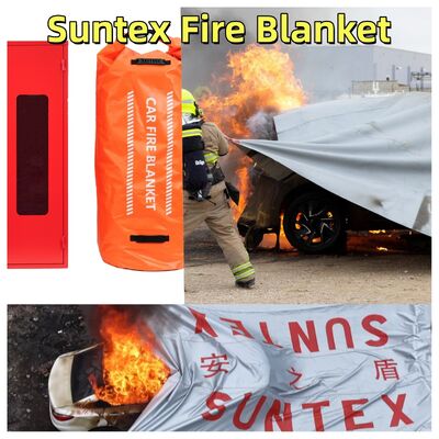 Suntex Fire Pit Mat avec couverture de 60 minutes et atténuation de l'explosion pour la privation d'oxygène dans les incendies de véhicules électriques