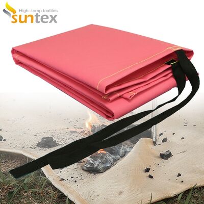 Couverture incendie portable de grande taille résistant aux températures élevées pour la protection d'urgence et de soudage