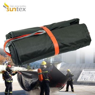 Emergency Car Fire Blanket with 550℃/1000℃ Thermal Resistance for Oxygen Deprivation and Easy Deployment