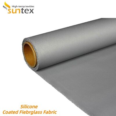 Fireproof Silicone Coated Fiberglass Fabric 850g/m2 High Silica Fiberglass Cloth Heat Resistant