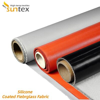 Fireproof Silicone Coated Fiberglass Fabric with Chemical Corrosion Resistance and High Temperature Stability for Industrial Use
