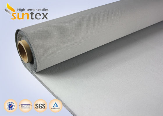 lutte anti-incendie résistante à hautes températures du petit pain 0.7mm de tissu de la fibre de verre 550C enduite par unité centrale