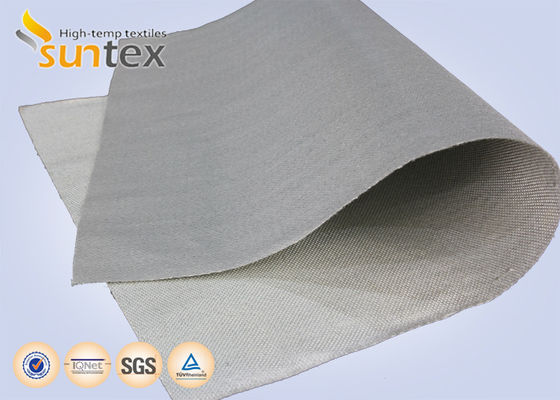 Tissu de fibre de verre ignifuge de 0,7 mm avec revêtement PU, idéal pour rideau anti-fumée et couverture anti-feu