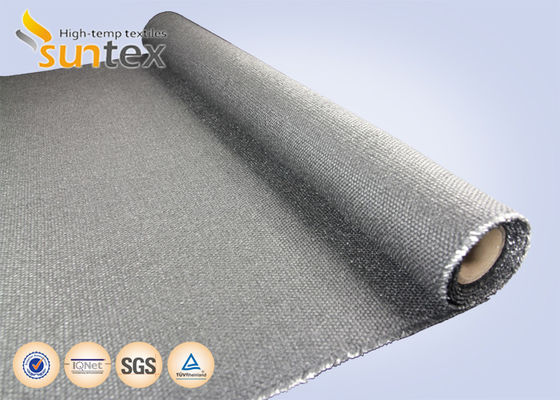 Rouleau de couverture coupe-feu enduit de graphite de 1,4 mm, tissu de couverture résistant à la chaleur à 650 degrés sur rouleau