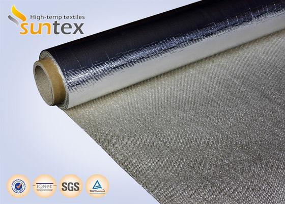 Matériau de couverture d'isolation thermique: Tissu laminé en feuille d'aluminium pour rideau résistant aux conduits et à la chaleur