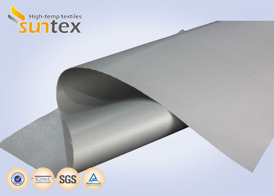 Tissu de rideau ignifuge SUNTEX enduit de PU avec résistance à la température de 700°C et tissu de barrière ignifuge sans alcali
