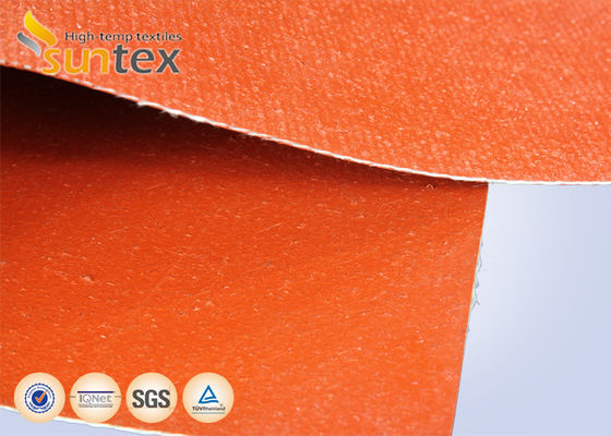 Fireproof Silicone Coated Fiberglass Fabric with Temperature Resistance from -50 to 550°C and 850g/m2 Weight for Industrial Safety