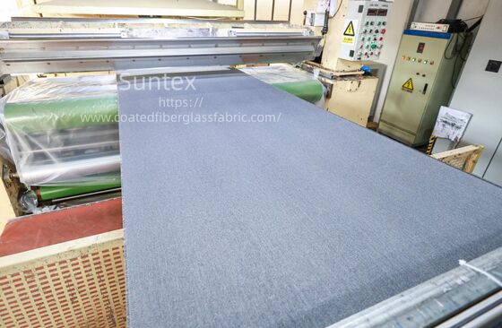 Tissu de fibre de verre enduit de silicone ignifuge à haute résistance avec résistance à la corrosion chimique