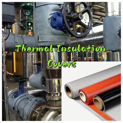 Tissu de rideau coupe-feu certifié EN-13501 avec une résistance à la température de 550°C et une épaisseur de 0,6 mm pour la protection contre le feu et la fumée