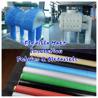 Tissu de rideau coupe-feu certifié EN-13501 avec une résistance à la température de 550°C et une épaisseur de 0,6 mm pour la protection contre le feu et la fumée