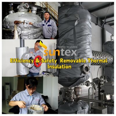 Tissu en fibre de verre résistant à 1000°C pour vestes d'isolation amovibles personnalisables résistantes à l'eau et à l'huile