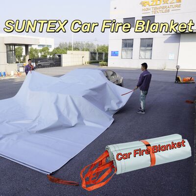 Couverture anti-incendie pour véhicule électrique automobile ignifuge à 550°C/1000°C résistant à la chaleur pour le contrôle des incendies par privation d'oxygène