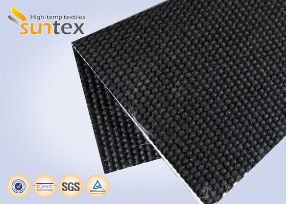 Tissu de rideau ignifuge SUNTEX avec résistance à 880°C, tissu en fibre de verre enduit de polyuréthane sans alcali