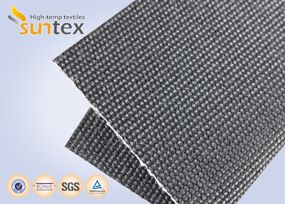 Tissu de rideau anti-fumée à haute teneur en silice avec résistance à la température de 880°C et matériau en fibre de verre enduit de polyuréthane