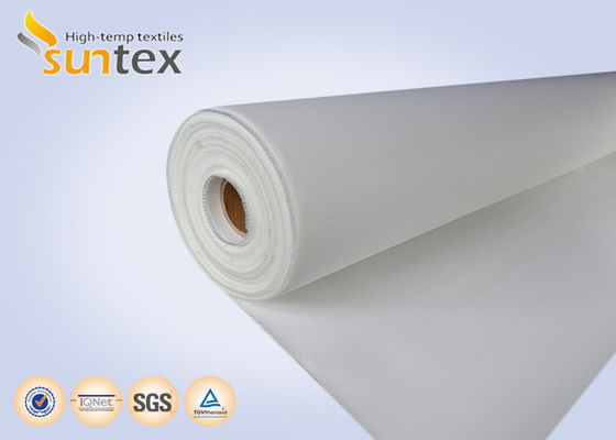 0.4 mm Tissu en fibre de verre enduit en PU, résistant au feu et à la fumée pour les rideaux incendie, les rouleaux isolants thermiques et les tubes