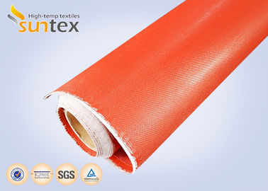 Heat Resistance Silicone Coated Fiberglass Fabric with Temperature Resistance -50°C to 500°C, 400 g/sqm Weight, and 0.3 mm Thickness