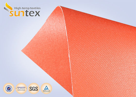 Customized Colored Good Resistance E-Glass Silicone Rubber Coated Fabric Cloth Fiberglass Base Heat Resistant Safety for Cutting Process