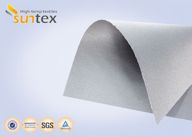 Tissu de fibre de verre enduit de silicone ignifuge avec résistance à la température de -50°C à 500°C et poids de 400 g/m²