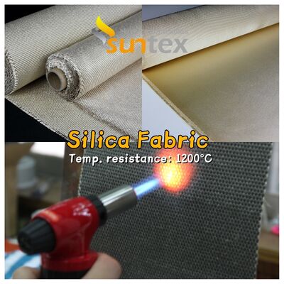 Tissu en fibre de verre à haute température avec une construction en tissage de satin 8H offrant une résistance thermique supérieure jusqu'à 1000 degrés Celsius