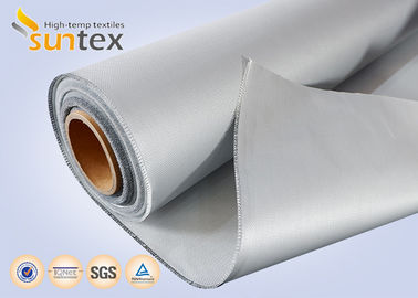 Tissu enduit de silicone de fibre de verre de résistance chimique d'Oustanding pour la veste démontable ignifuge d'isolation