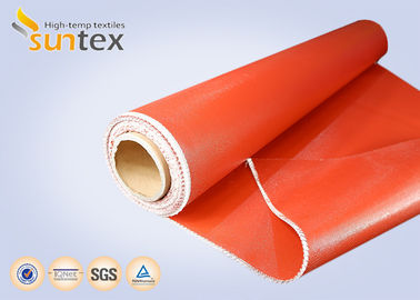 tissu enduit de silicone de fibre de verre de côté simple et les deux tissu enduit de silicone de fibre de verre de fibre de verre enduite de silicone de côté