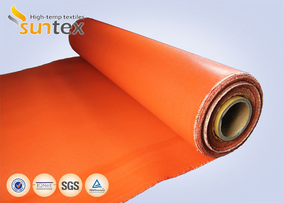 Fireproof Waterproof Silicone Coated Fiberglass Fabric 850g/m2 for High Temperature Resistance