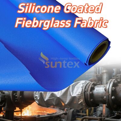 Fireproof High Temperature Resistant Anti-tear Silicone Coated Fiberglass Fabric for Industrial Applications