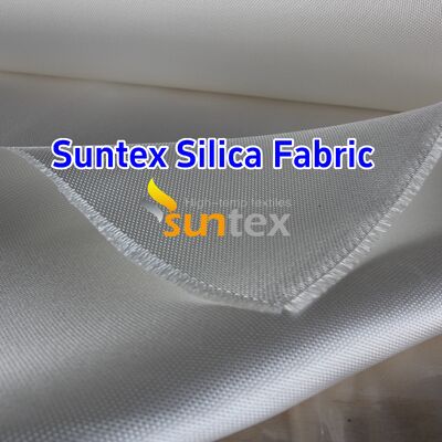 Tissu de silice Suntex résistant aux hautes températures, ignifuge, pour couverture de soudage, isolation aérospatiale de four