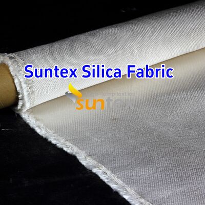 22 ans d'usine Tissu de silice résistant à la chaleur à long terme à 1000 ° C Tissu isolant de silice certifié ISO9001 SGS