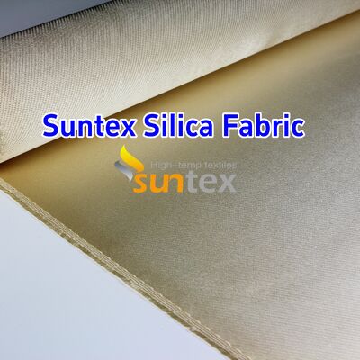 Custom 96% SiO2 High Silica Fiberglass Cloth with 1000℃ Temperature Resistance and Double Sides Crowfoot Pattern