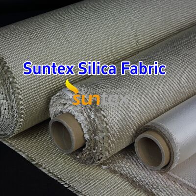 Points de ramollissement de 1700°C Tissu de silice 96% SiO2 Tissu ignifuge à haute température Pour le soudage Couverture isolante amovible Veste aérospatiale Industrie nucléaire