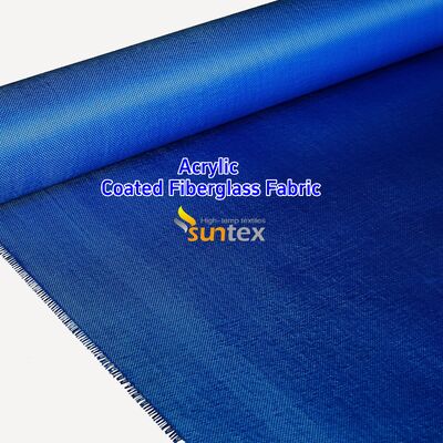 Acrylic Coated Fire Resistant Fiberglass Fabric with 550 Degree C Temperature Resistance for Easy Sewing and Cutting
