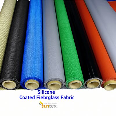Couverture incendiaire résistante aux températures élevées en fibre de verre recouverte de silicone pour véhicules électriques