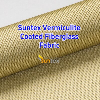 High Silica Fiberglass Fabric with Double-Sided Vermiculite Coating for 750℃ Temperature Resistance and Excellent Abrasion Resistance