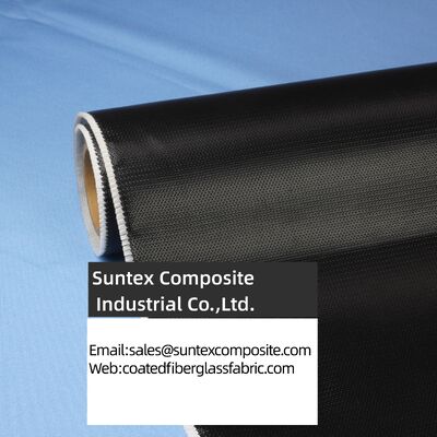 Tissu en fibre de verre revêtu de silicone résistant aux températures élevées avec tissage satiné 4H et largeur personnalisable