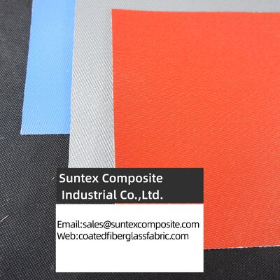 Tissu en fibre de verre enduit de silicone résistant à la chaleur (550°C) - Ignifuge et largeur personnalisable (0,8m à 2m)