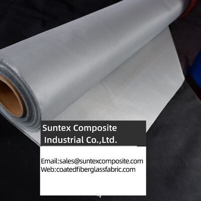 Tissu en fibre de verre enduit de silicone, tissage satiné 4H, résistant au feu et aux hautes températures, pour applications industrielles