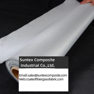 Tissus en fibre de verre enduit de silicone résistant au feu à haute température et de largeur personnalisable