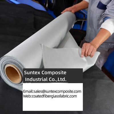 Fireproof High Temperature Resistance 4H Satin Weave Silicone Coated Fiberglass Fabric for Industrial Applications