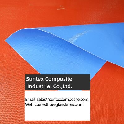 High Temperature Resistance Fireproof Silicone Coated Fiberglass Fabric with 4H Satin Weave