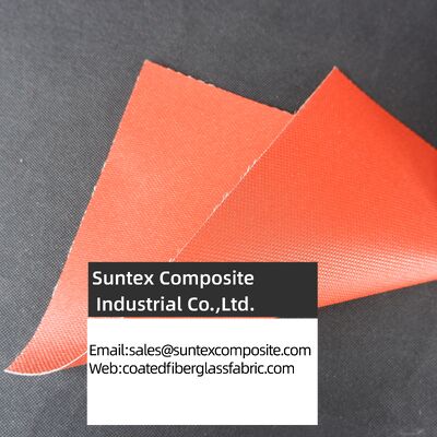 Tissu de fibre de verre enduit de silicone résistant à la chaleur, ignifuge et résistant aux hautes températures pour applications industrielles